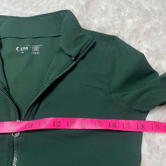 Zyia Active Jacket Womens Size M Green 1/2 Zip Athletic Pocket Long Sleeve Top - Picture 5 of 9